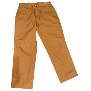 NWT Carhartt Dungaree BN0011 M Loose Fit Duck Utility Work Pants Men Brown 35x30